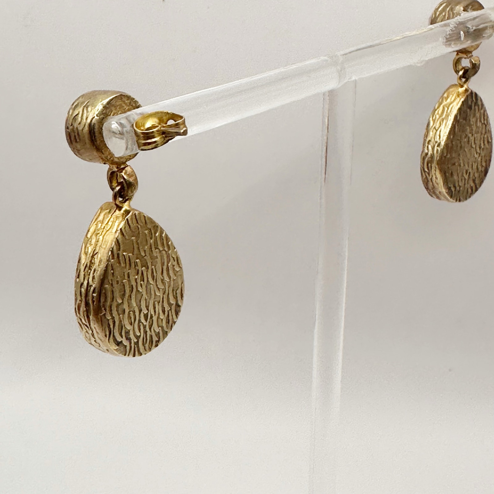 Ottoman Hands Brass Earrings Pink Green Statement Chunky Jewelry Semi Precious — image 6 of 8